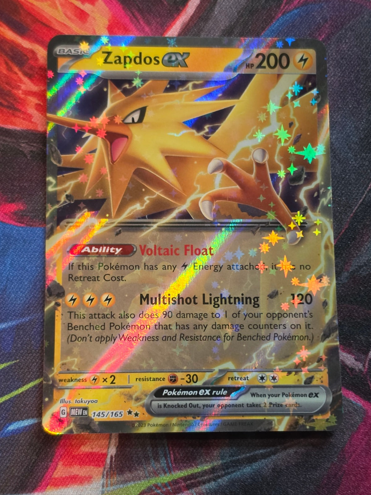 Zapdos ex Double Rare Scarlet & Violet 151 145/165 NM Pokemon