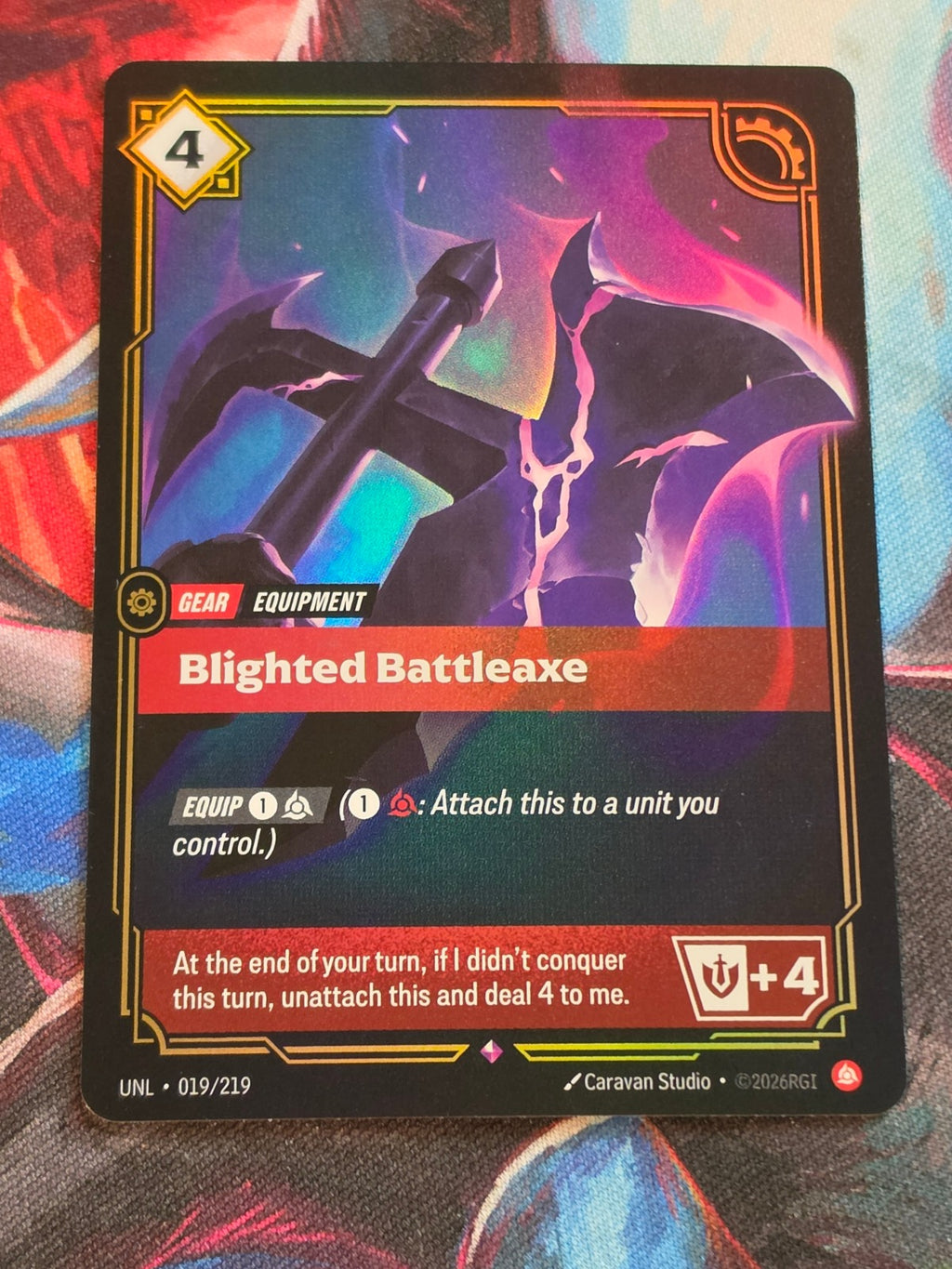 Blighted Battleaxe - 019/219 - Unleashed - Rare - NM