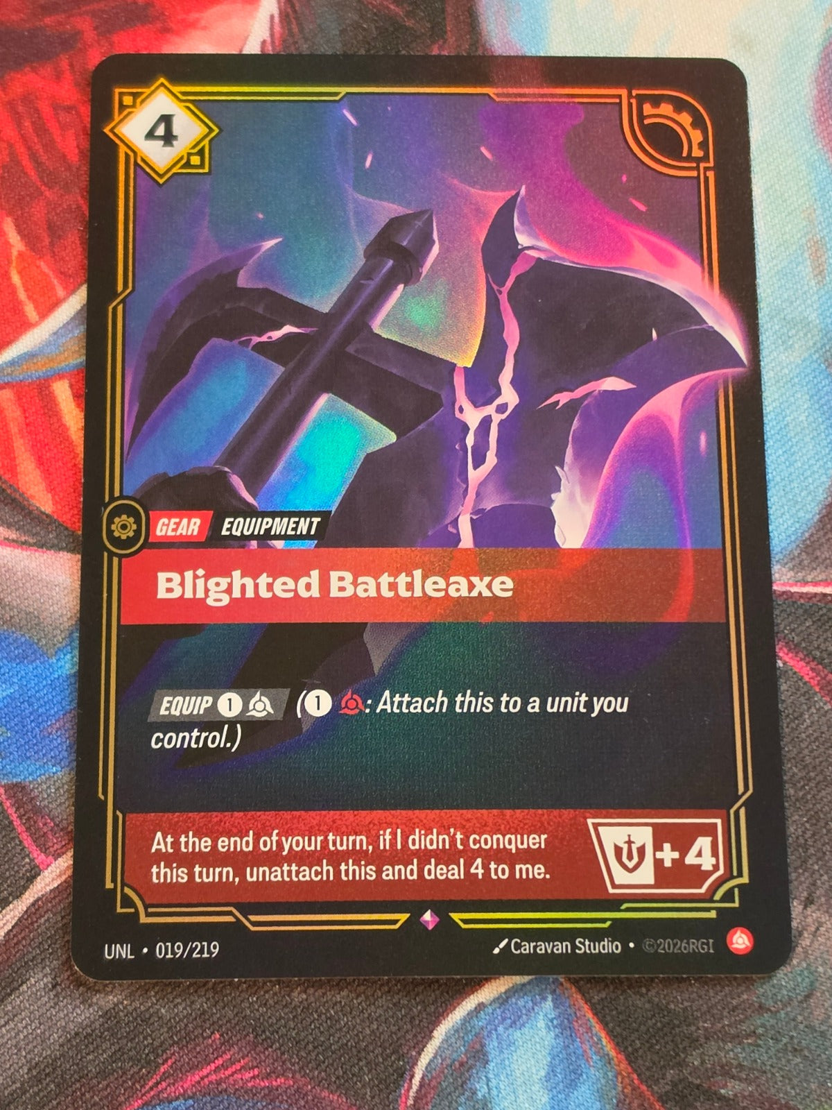 Blighted Battleaxe - 019/219 - Unleashed - Rare - NM
