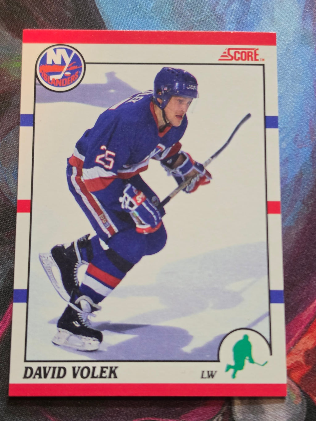 David Volek 1990-91 Score Canadian #12 NM Hockey