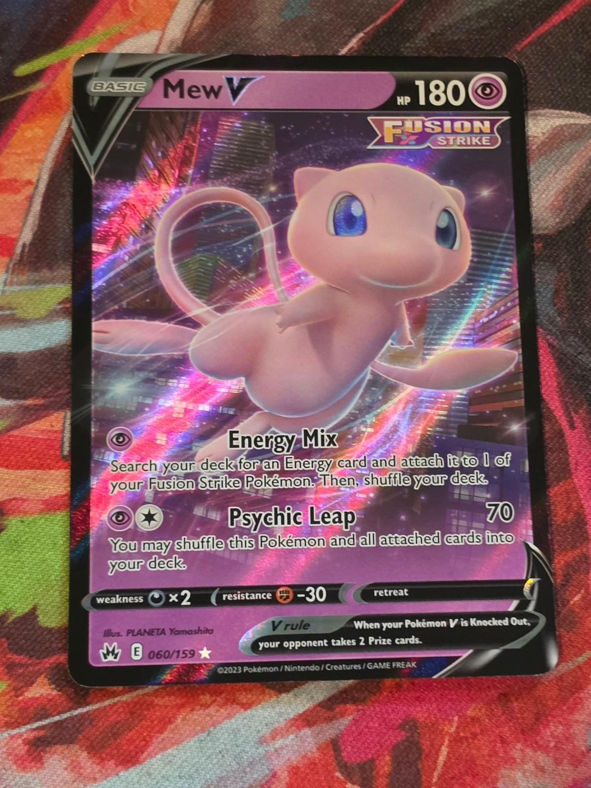 Mew V Ultra Rare Crown Zenith 060/159 NM Pokemon