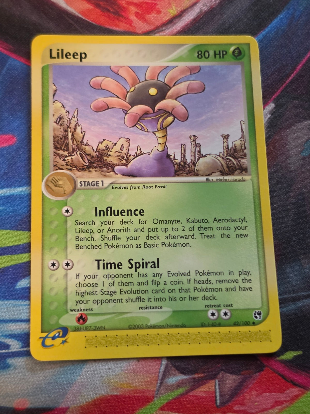 Lileep - 42/100 - EX Sandstorm - Uncommon - NM - Pokemon