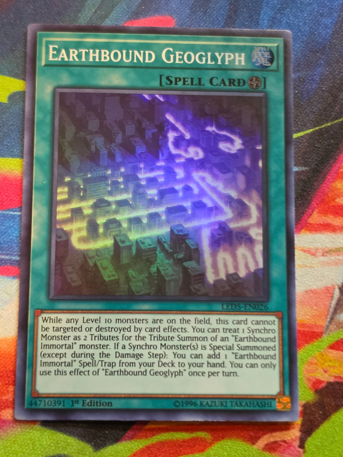 Earthbound Geoglyph Super Rare Legendary Duelists: Immortal Destiny LED5-EN026 LP