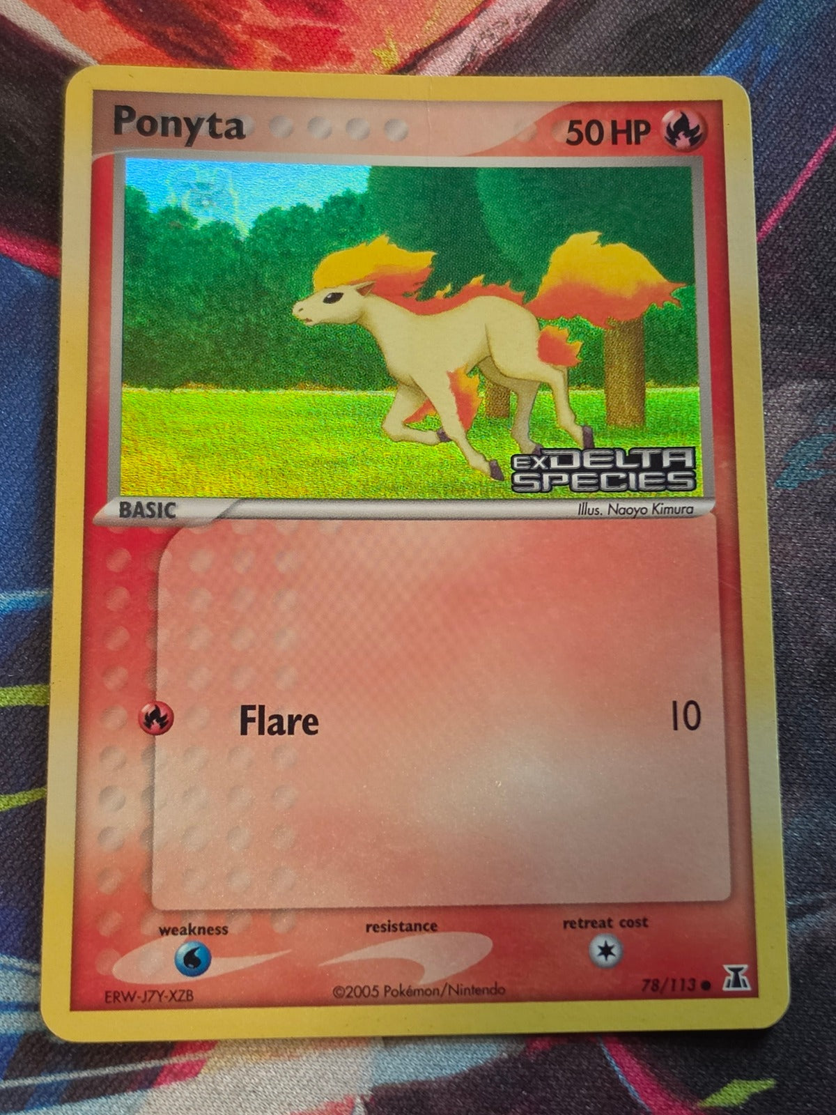 Ponyta Reverse Holo Common EX Delta Species 78/113 MP Pokemon