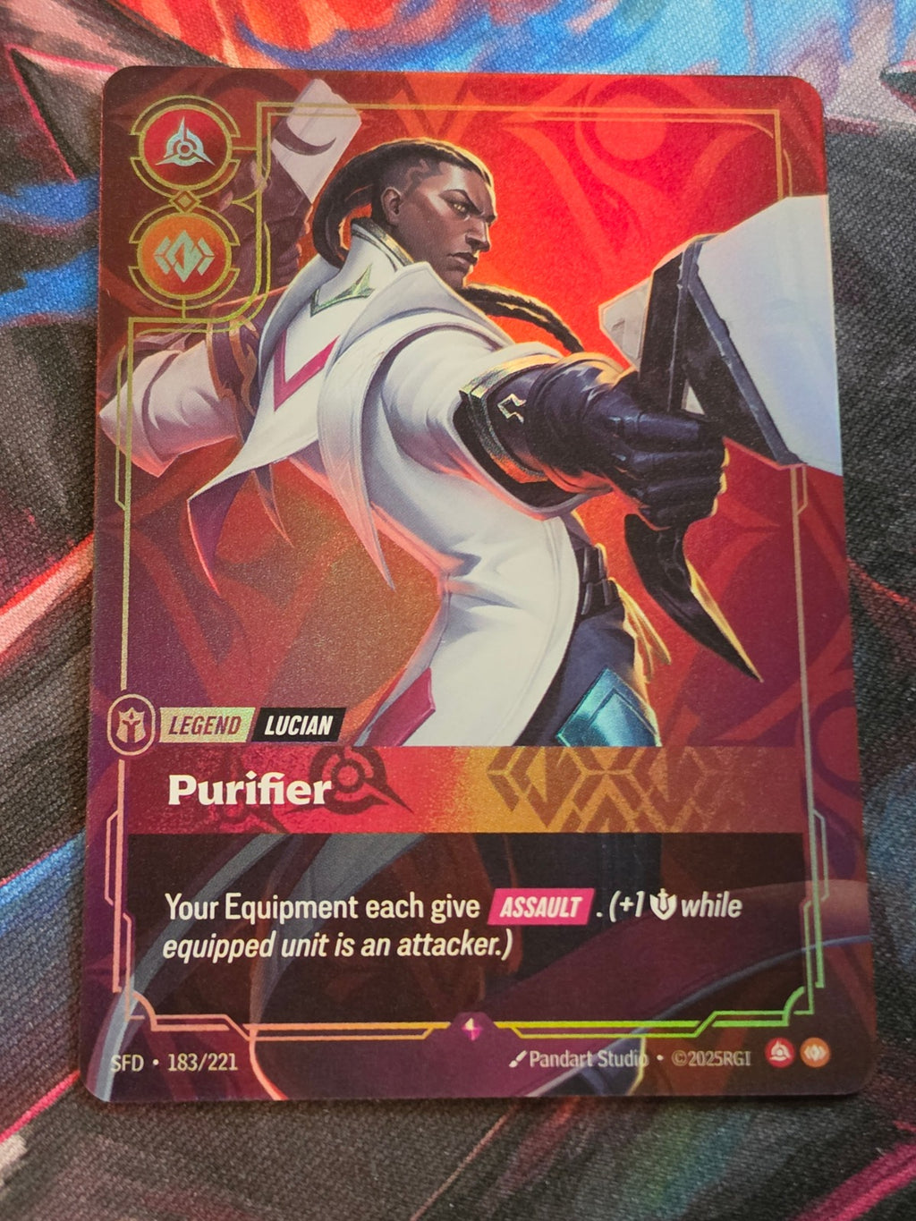 Lucian, Purifier - 183/221 - Spiritforged - Rare - NM