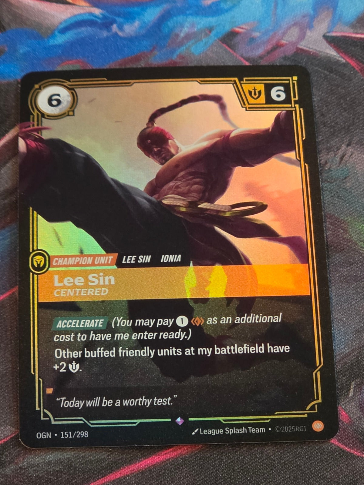 Lee Sin, Centered - 151/298 - Origins - Rare - NM