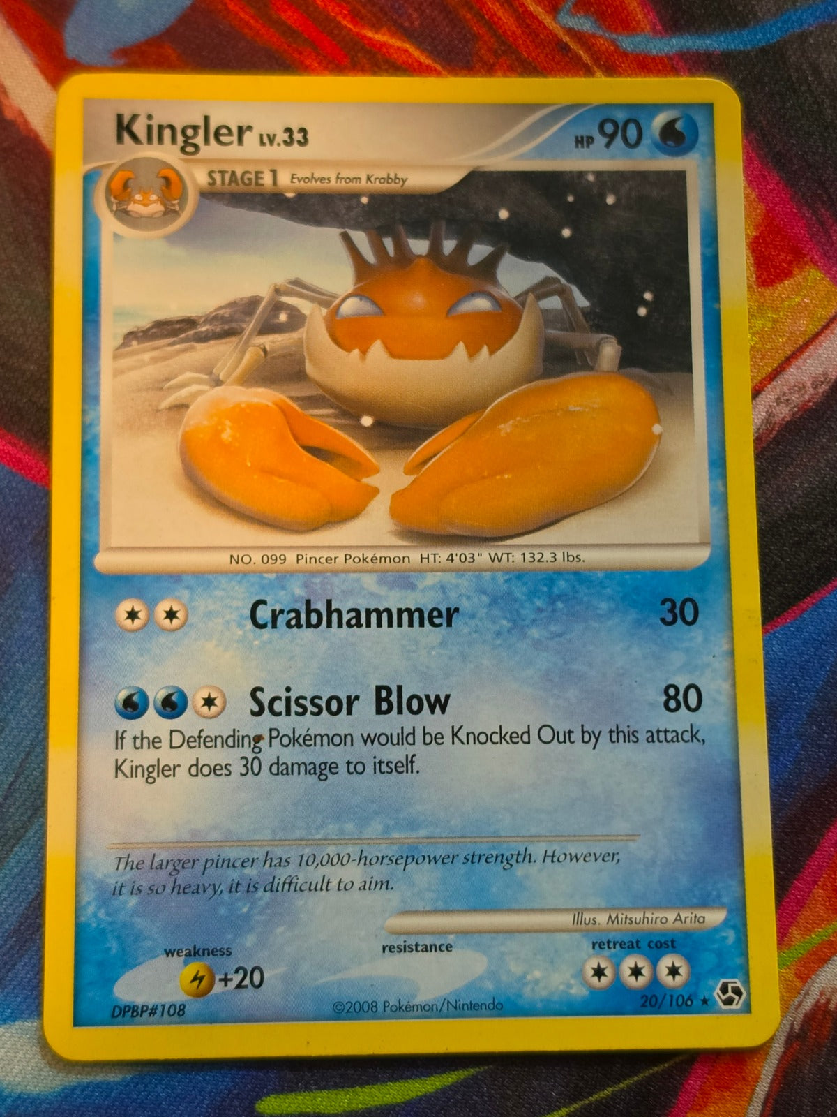 Kingler - 20/106 - Great Encounters - Rare - MP Pokemon