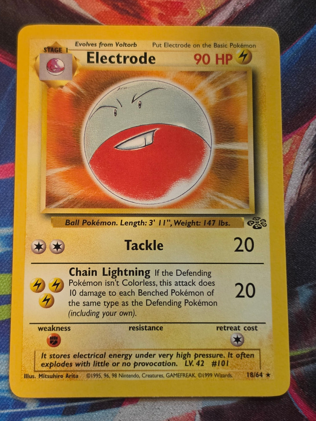 Electrode (18) Unlimited Rare Jungle 18/64 NM Pokemon