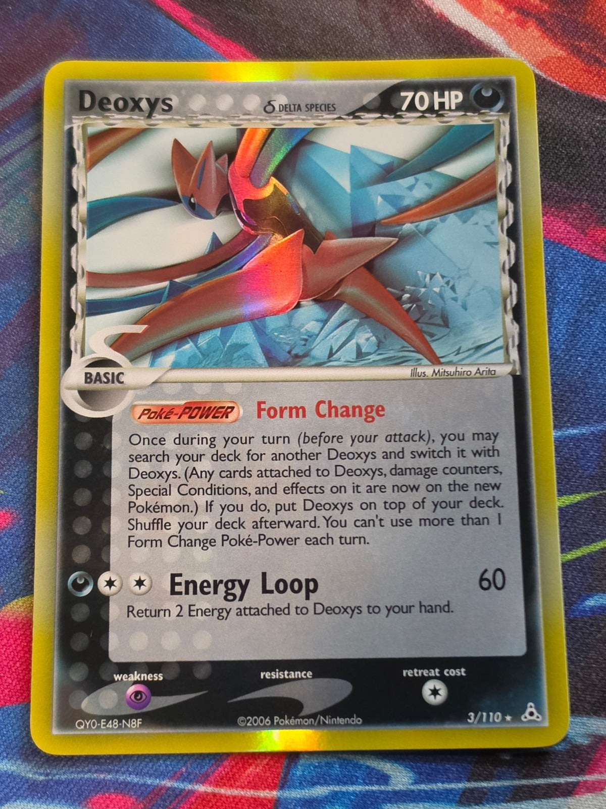 Deoxys (Delta Species - Attack Forme) Holo Rare EX Holon Phantoms 3/110 NM Pokemon