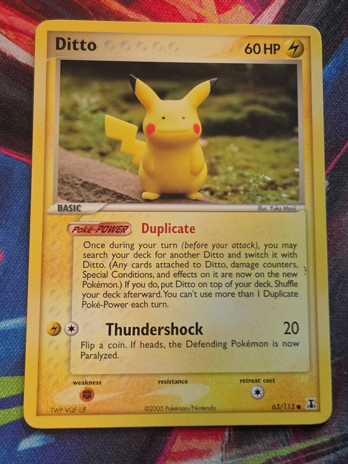 Ditto (Pikachu) Common EX Delta Species 063/113 MP Pokemon
