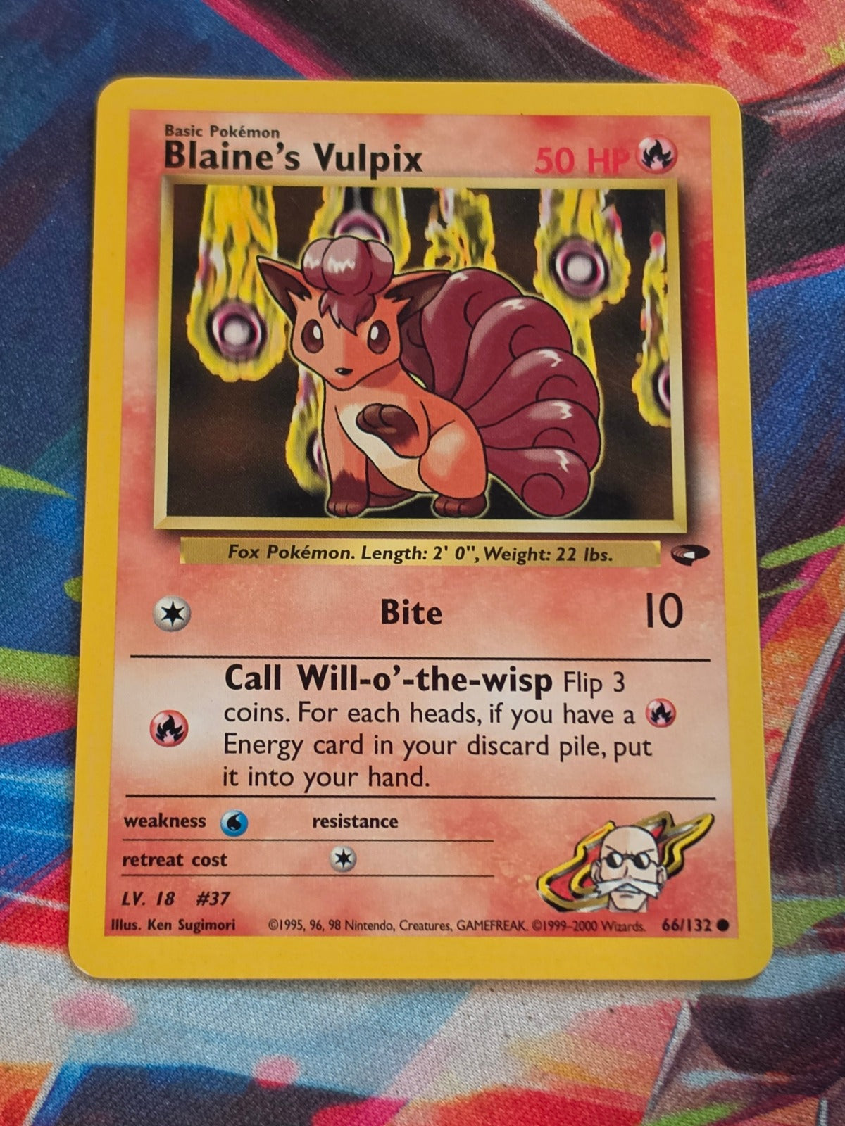Blaine's Vulpix - 066/132 - Gym Challenge - Common - Unlimited - NM Pokemon