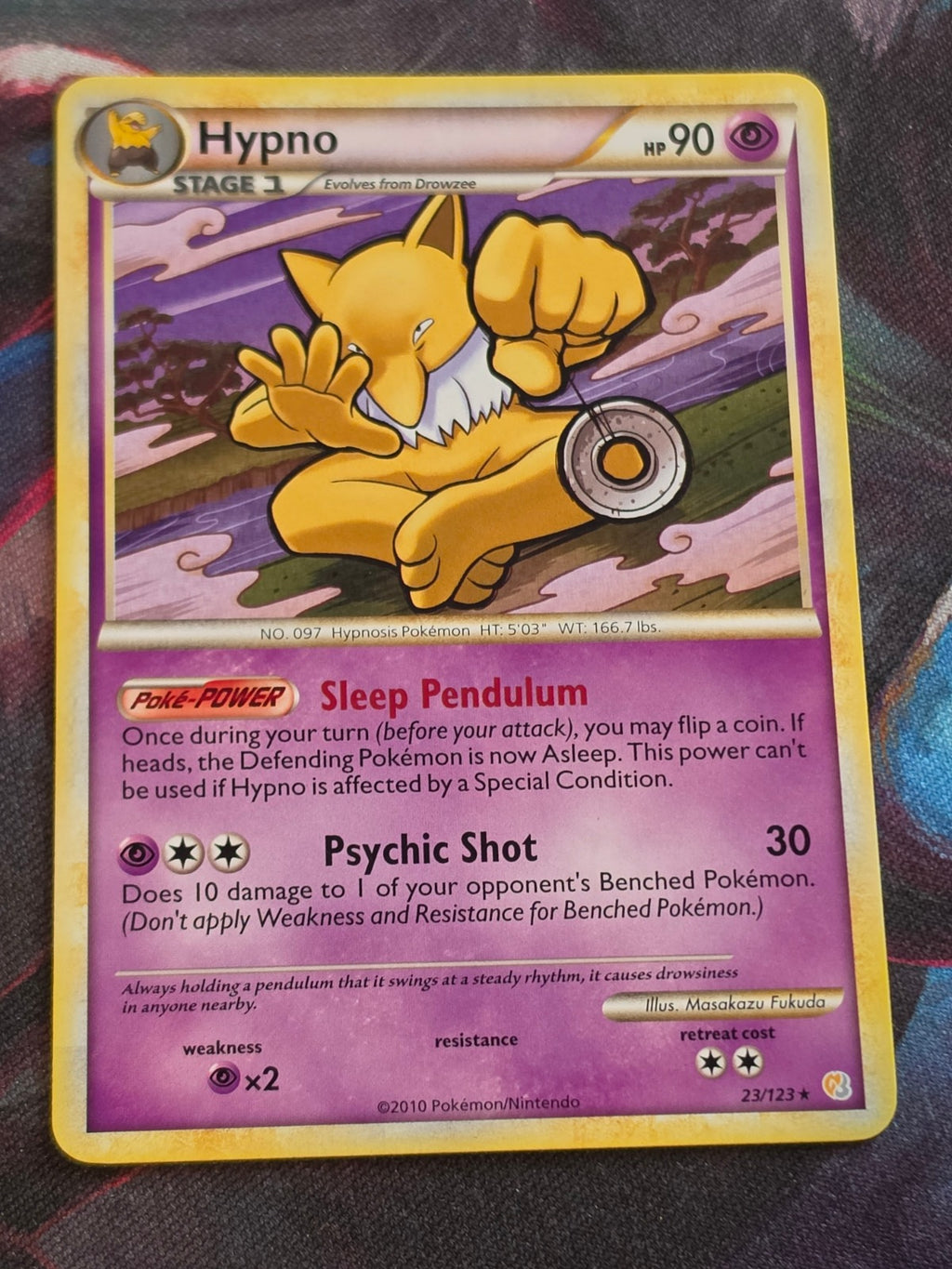 Hypno - 23/123 - HeartGold SoulSilver - Rare - LP - Pokemon