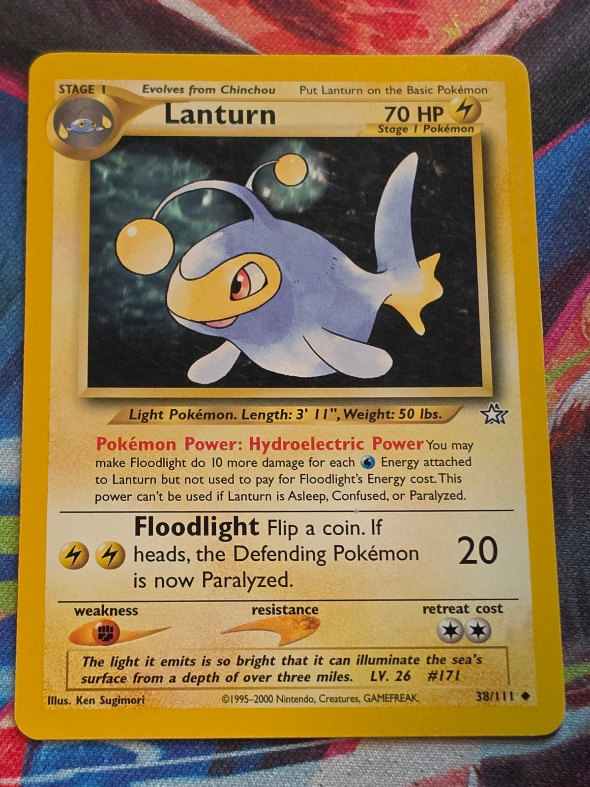 Lanturn - 038/111 - Neo Genesis - Uncommon - Unlimited - NM-/LP+ Pokemon