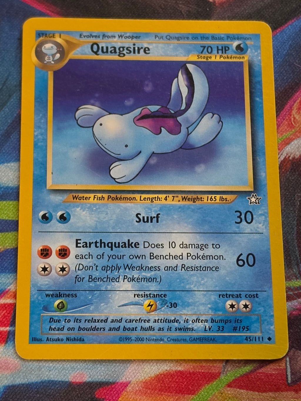 Quagsire - 045/111 - Neo Genesis - Uncommon - Unlimited - LP Pokemon