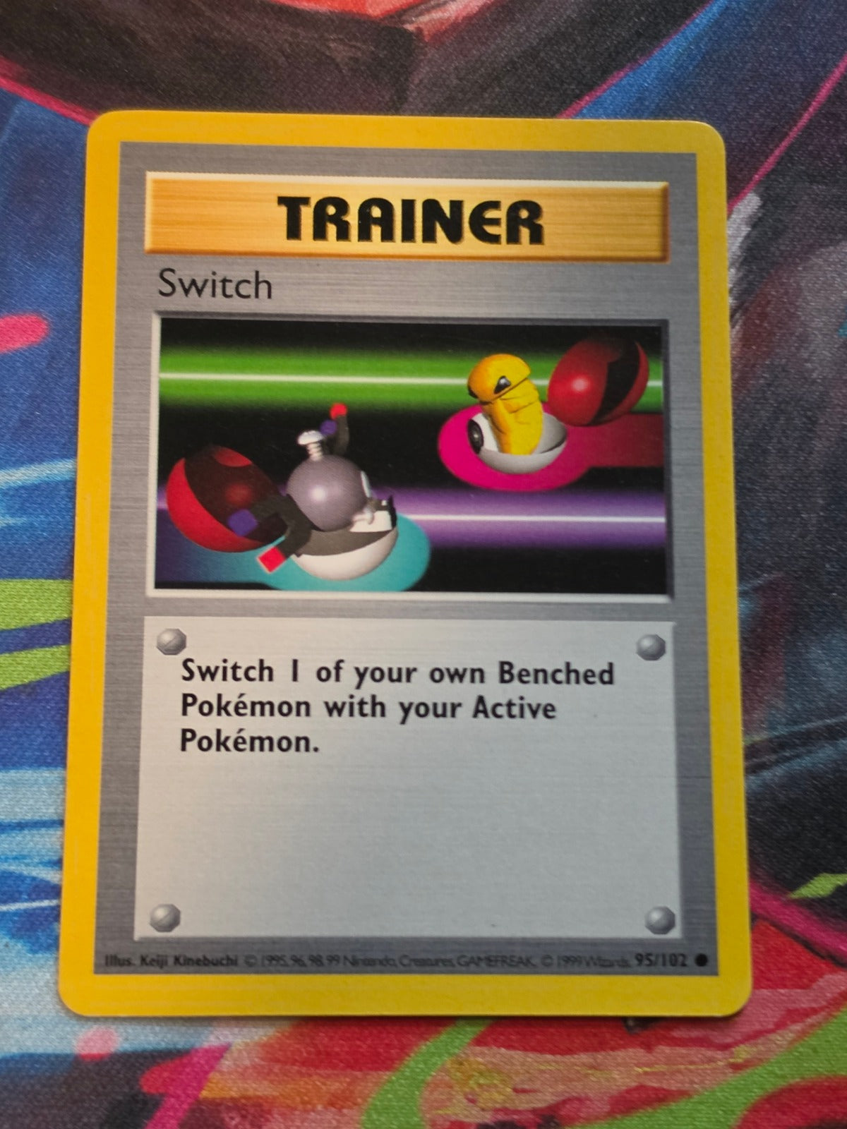 Switch Shadowless Base Set Common 095/102 NM Pokemon