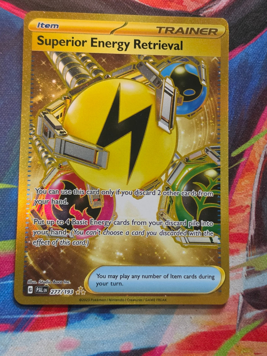Superior Energy Retrieval Hyper Rare SV02: Paldea Evolved 277/193 NM Pokemon