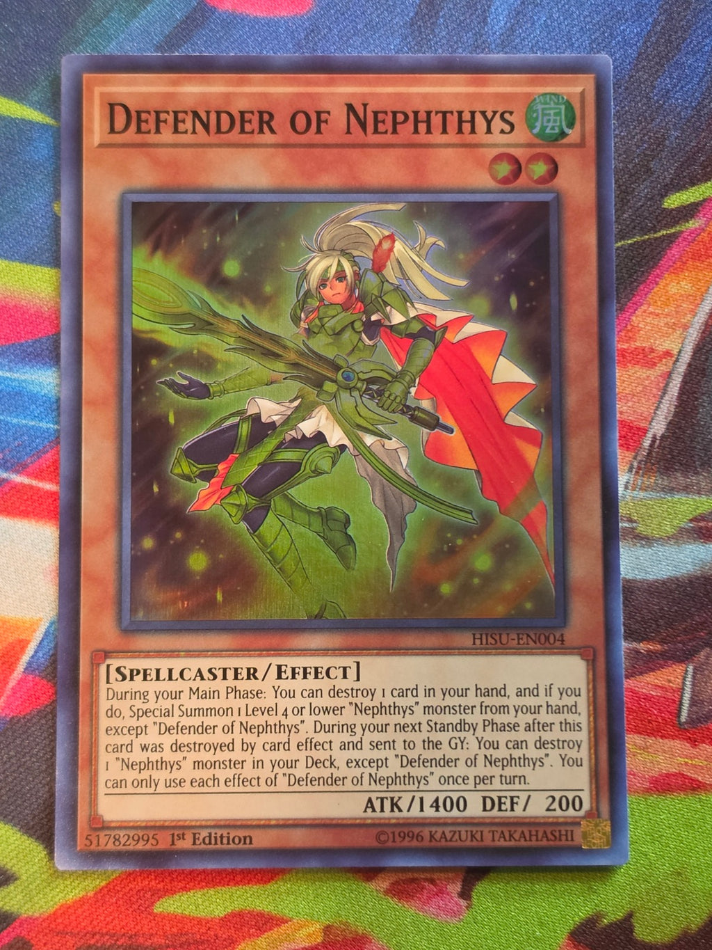 Defender of Nephthys Super Rare Hidden Summoners HISU-EN004 LP