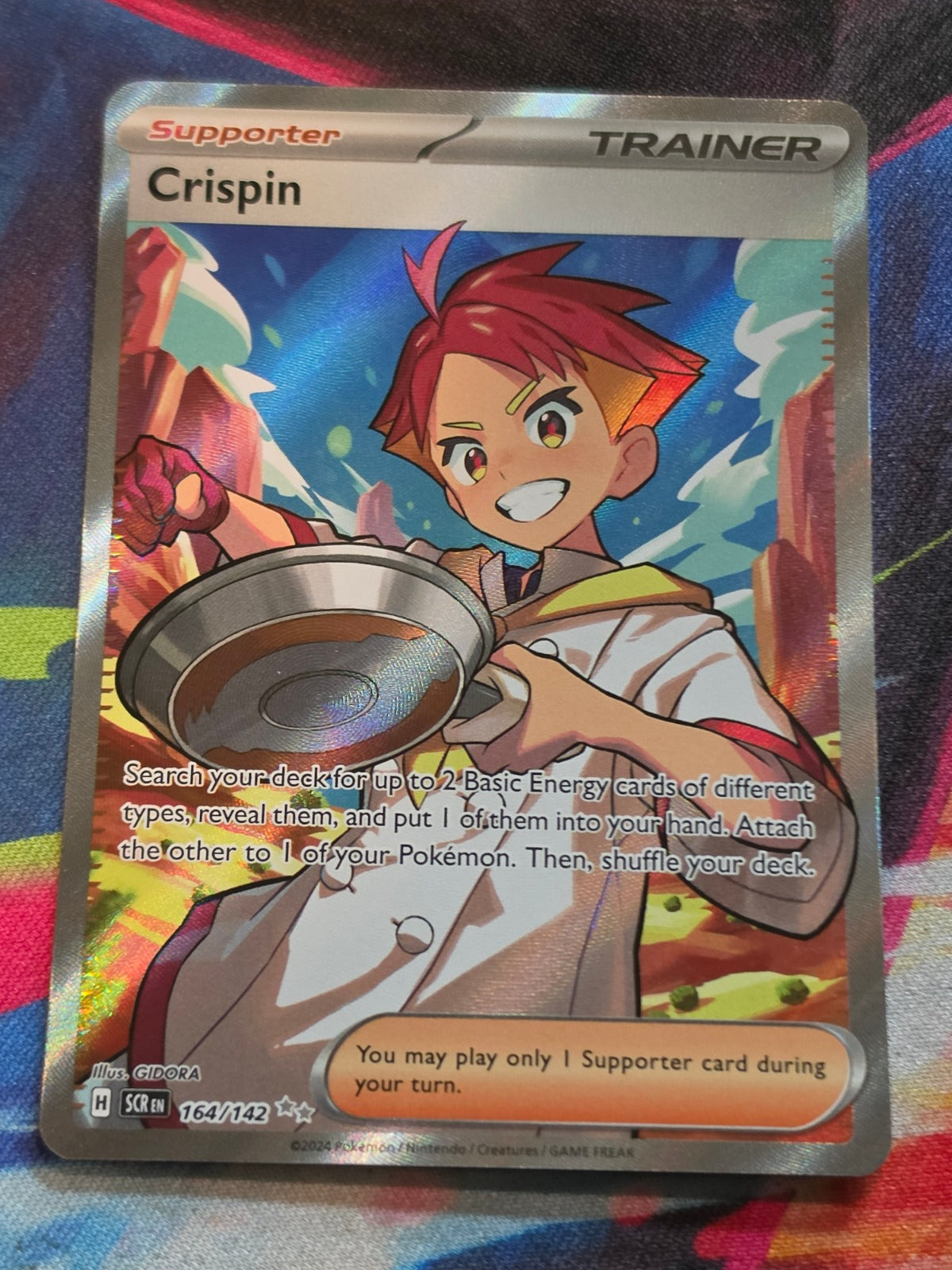 Crispin Ultra Rare Stellar Crown 164/142 NM Pokemon