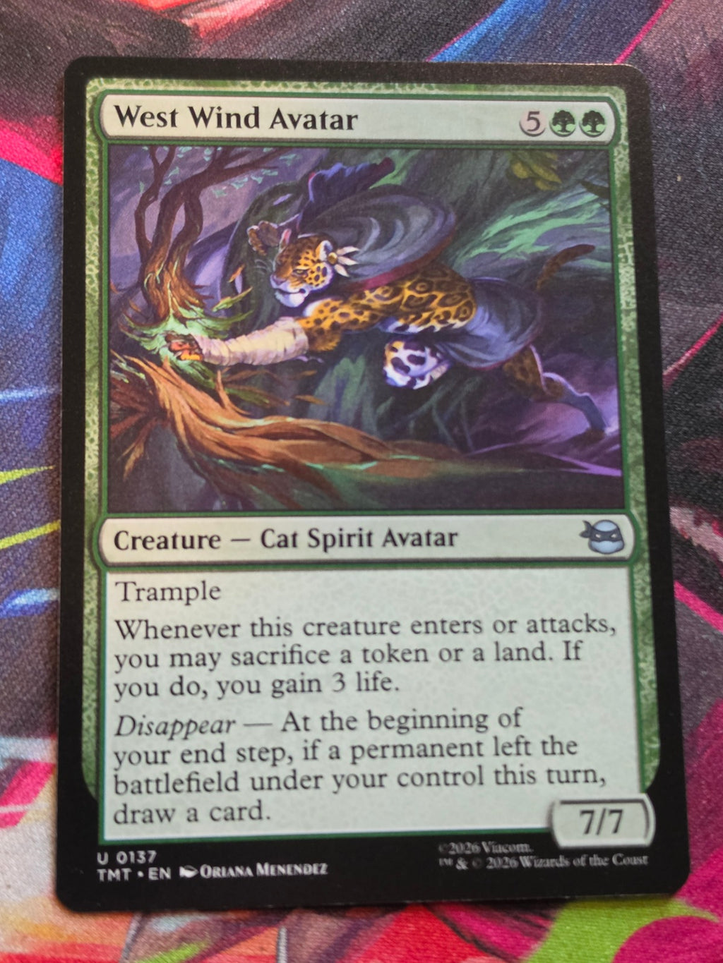 West Wind Avatar - 137 - Teenage Mutant Ninja Turtles - U - NM MTG