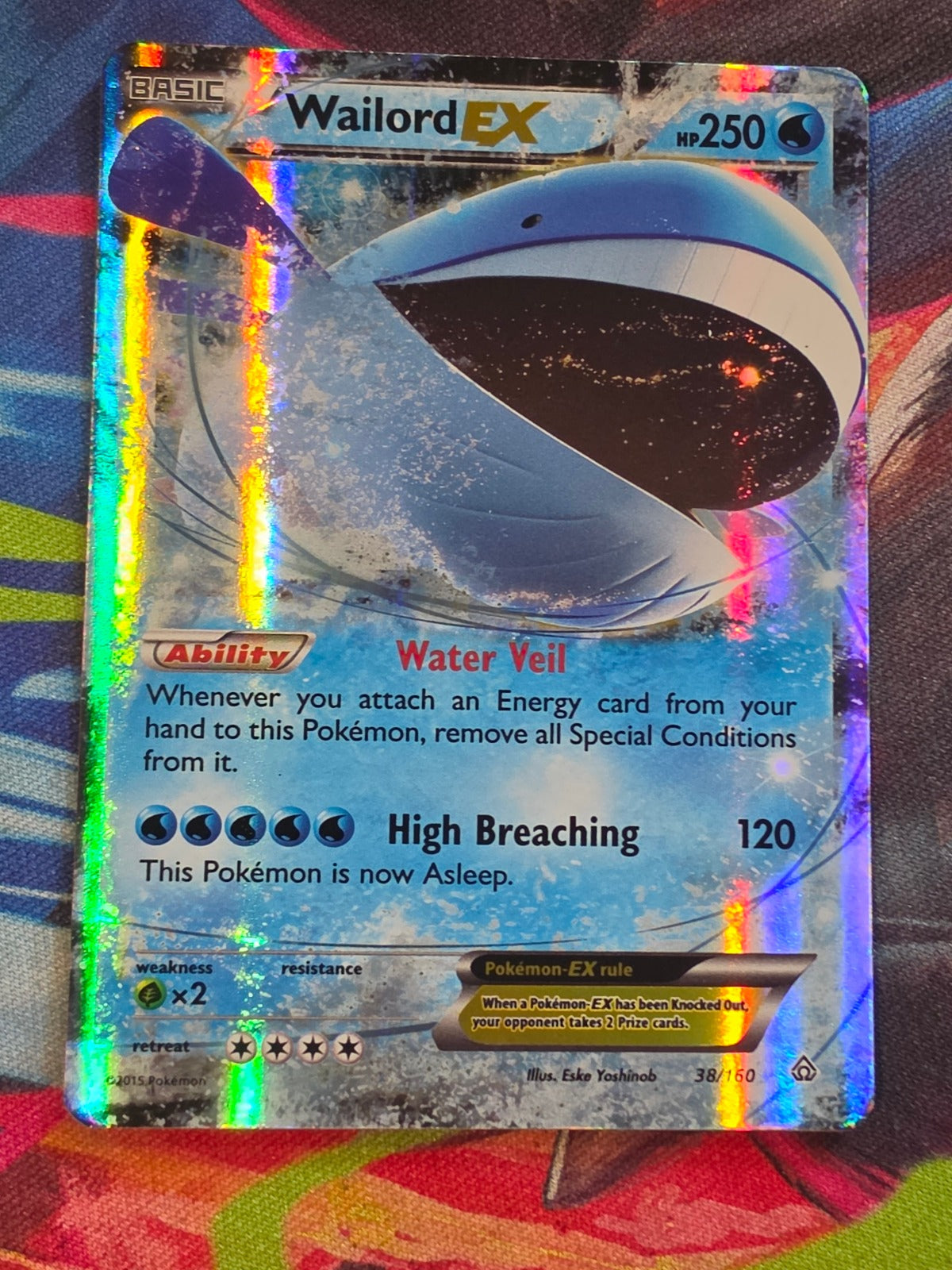 Wailord EX Ultra Rare XY - Primal Clash 38/160 NM Pokemon