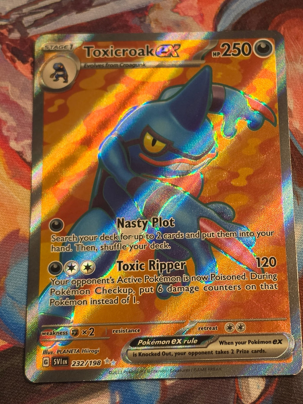 Toxicroak ex Ultra Rare SV01: Scarlet & Violet Base Set 232/198 NM Pokemon