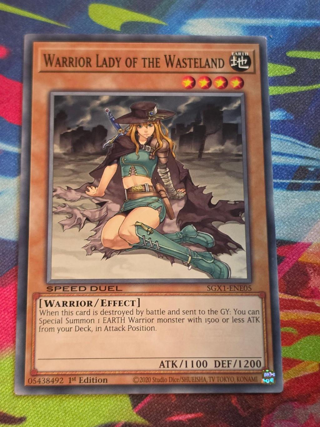 Warrior Lady of the Wasteland Common Speed Duel GX: Duel Academy Box SGX1-ENE05 1st Edition LP Yu-Gi-Oh!