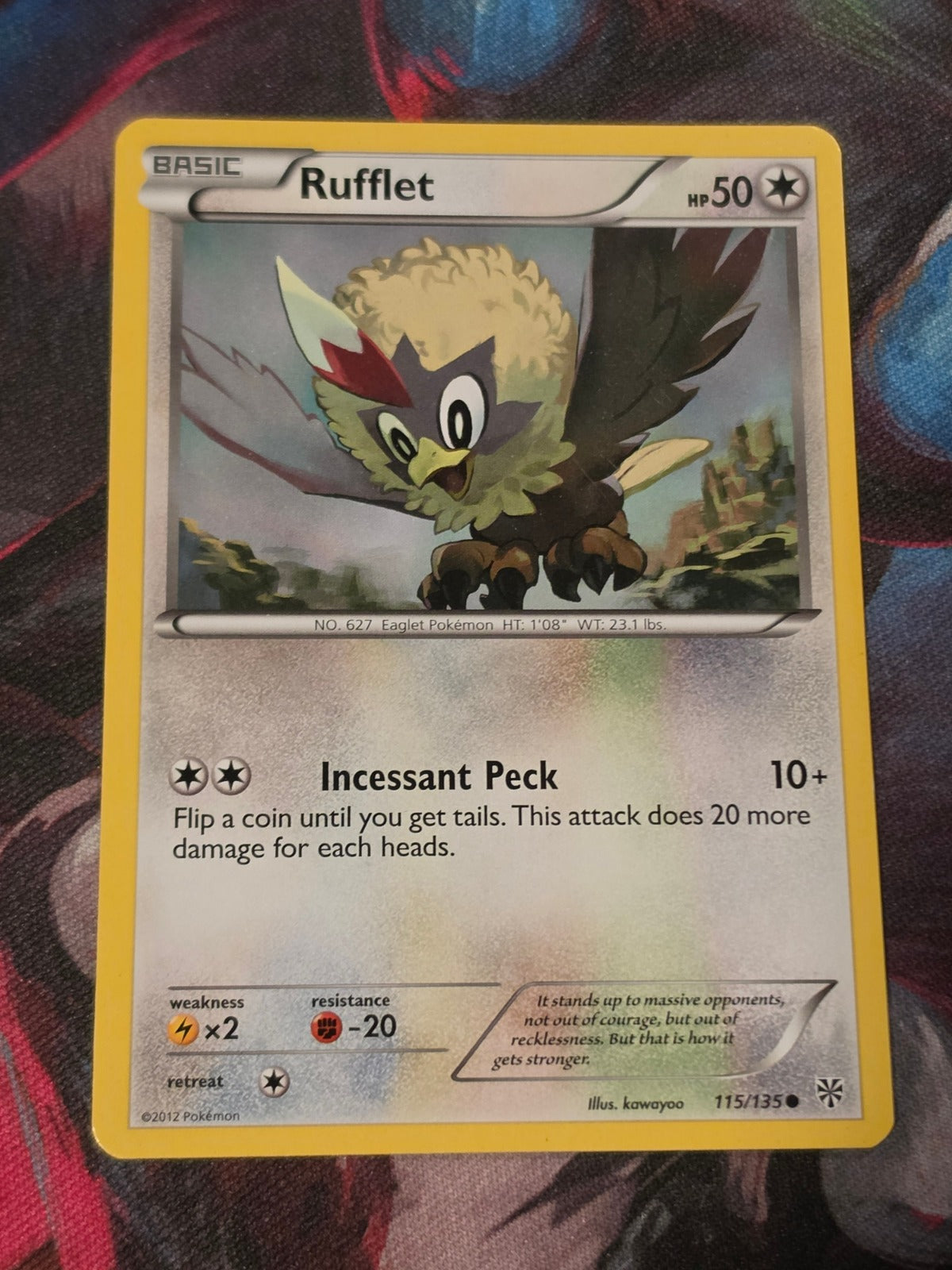 Rufflet - 115/135 - Plasma Storm - Common - LP - Pokemon