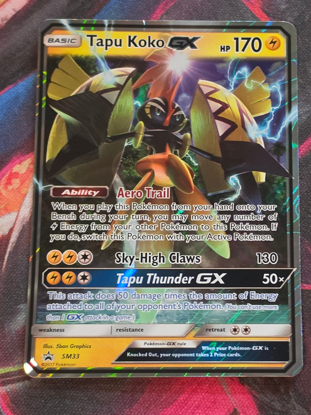 Tapu Koko GX Promo SM Promos SM33 MP Pokemon