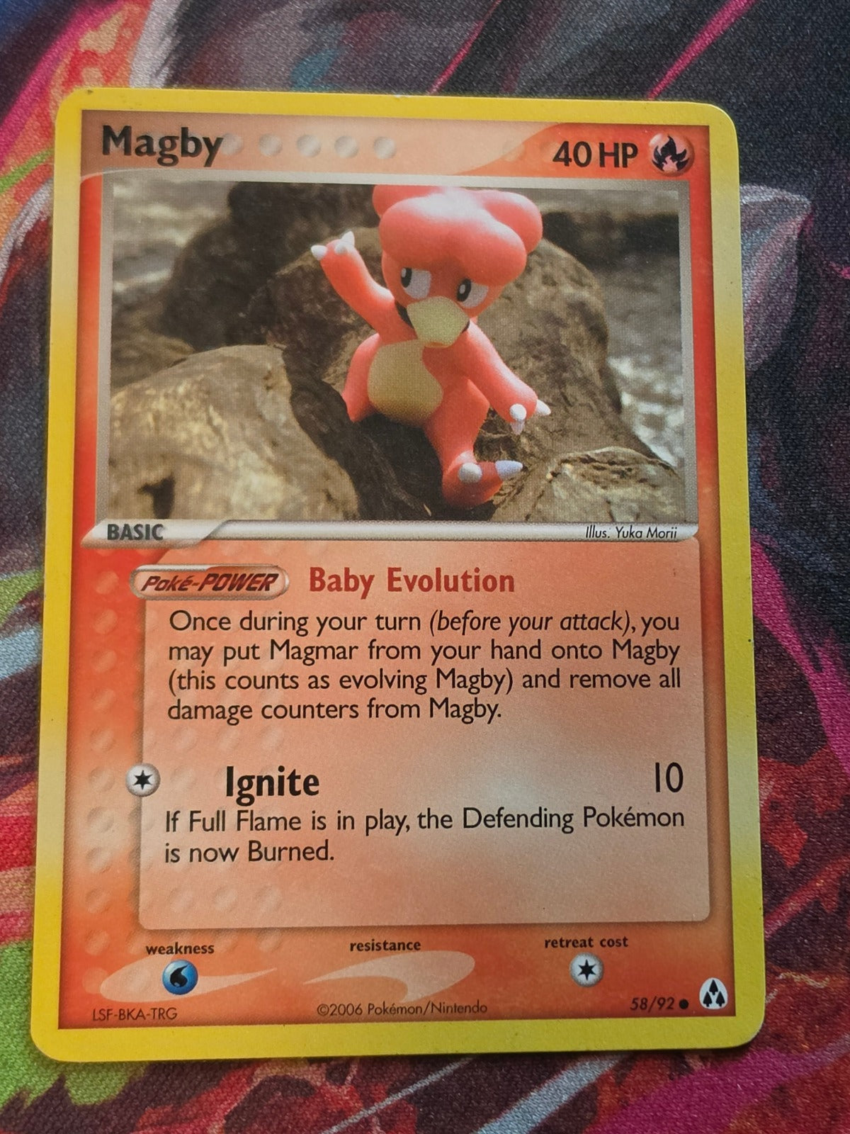 Magby Common EX Legend Maker 58/92 LP Pokemon