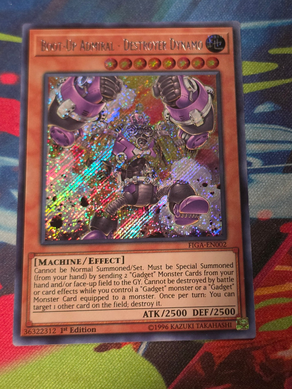 Boot-Up Admiral - Destroyer Dynamo Secret Rare Fists of the Gadgets FIGA-EN002 LP