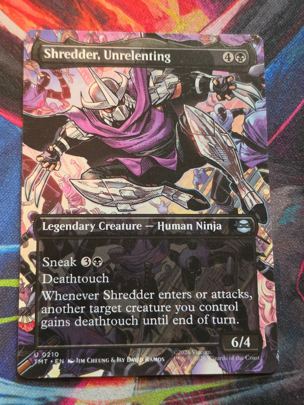 Shredder, Unrelenting (Borderless) - 210 - Teenage Mutant Ninja Turtles - U - NM - MTG