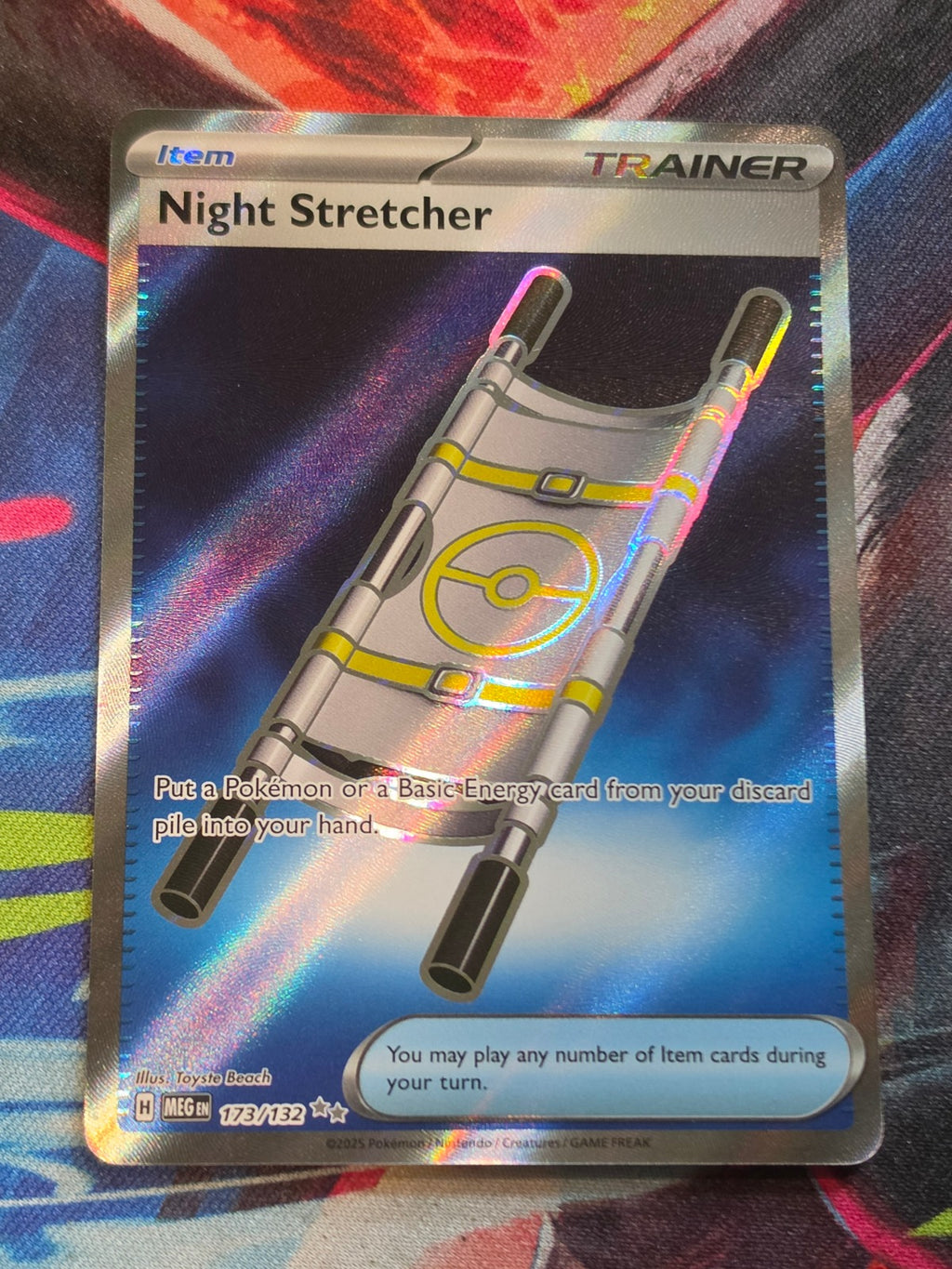 Night Stretcher Ultra Rare ME01: Mega Evolution 173/132 NM Pokemon