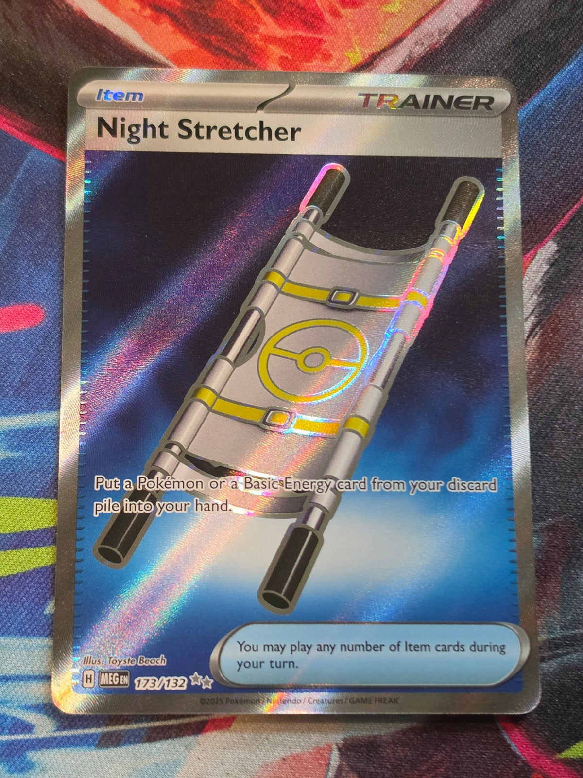 Night Stretcher Ultra Rare ME01: Mega Evolution 173/132 NM Pokemon