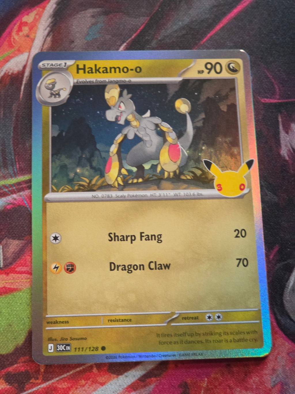 Hakamo-o Common ME: 30th Celebration 111/128 NM Pokemon