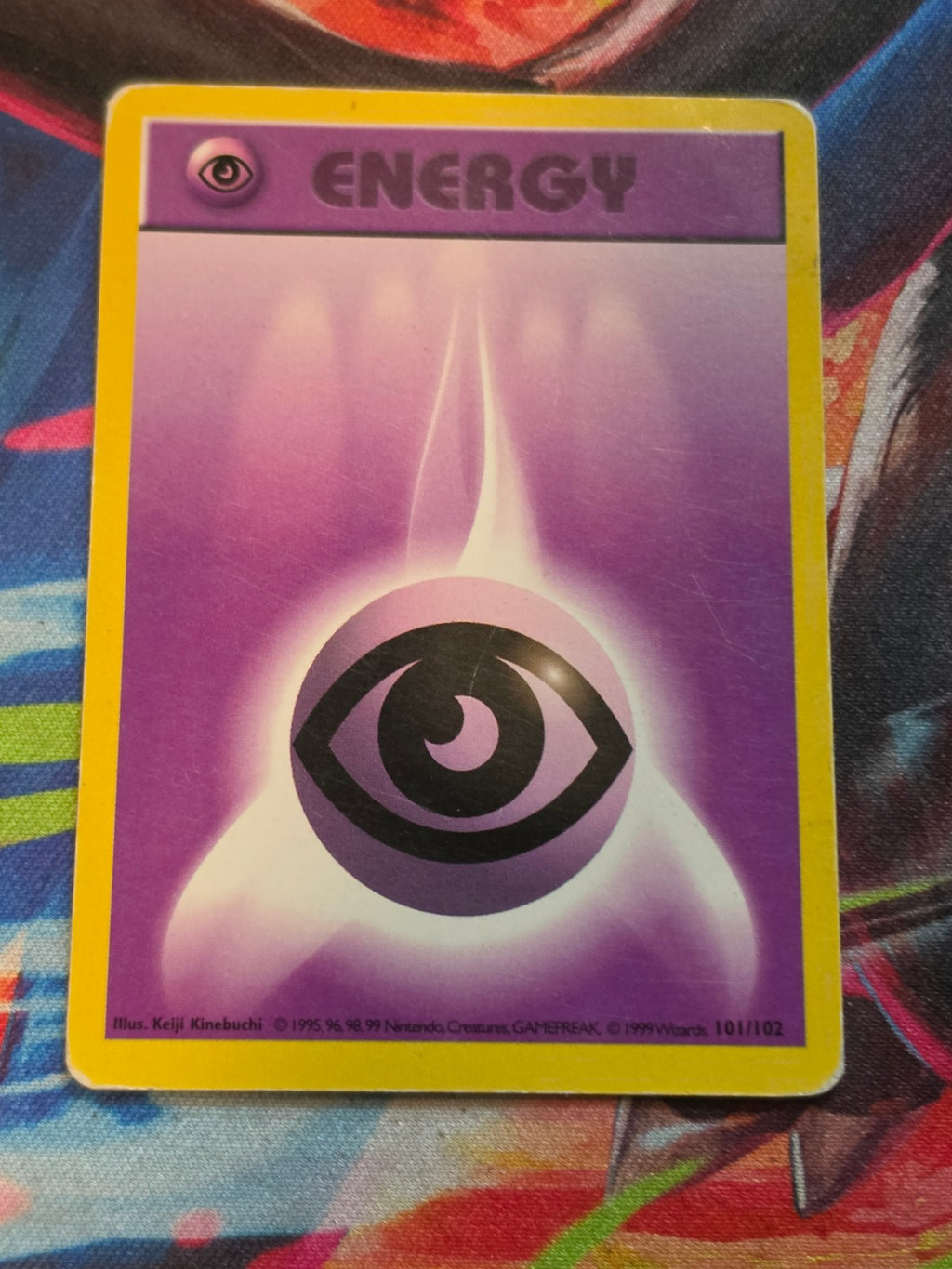 Psychic Energy Shadowless Base Set Common 101/102 LP Pokemon