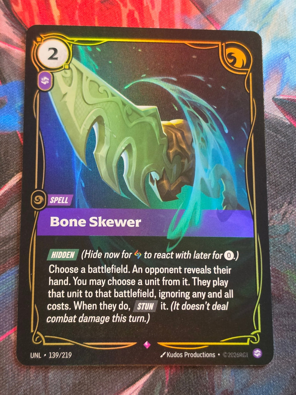 Bone Skewer - 139/219 - Unleashed - Rare - NM
