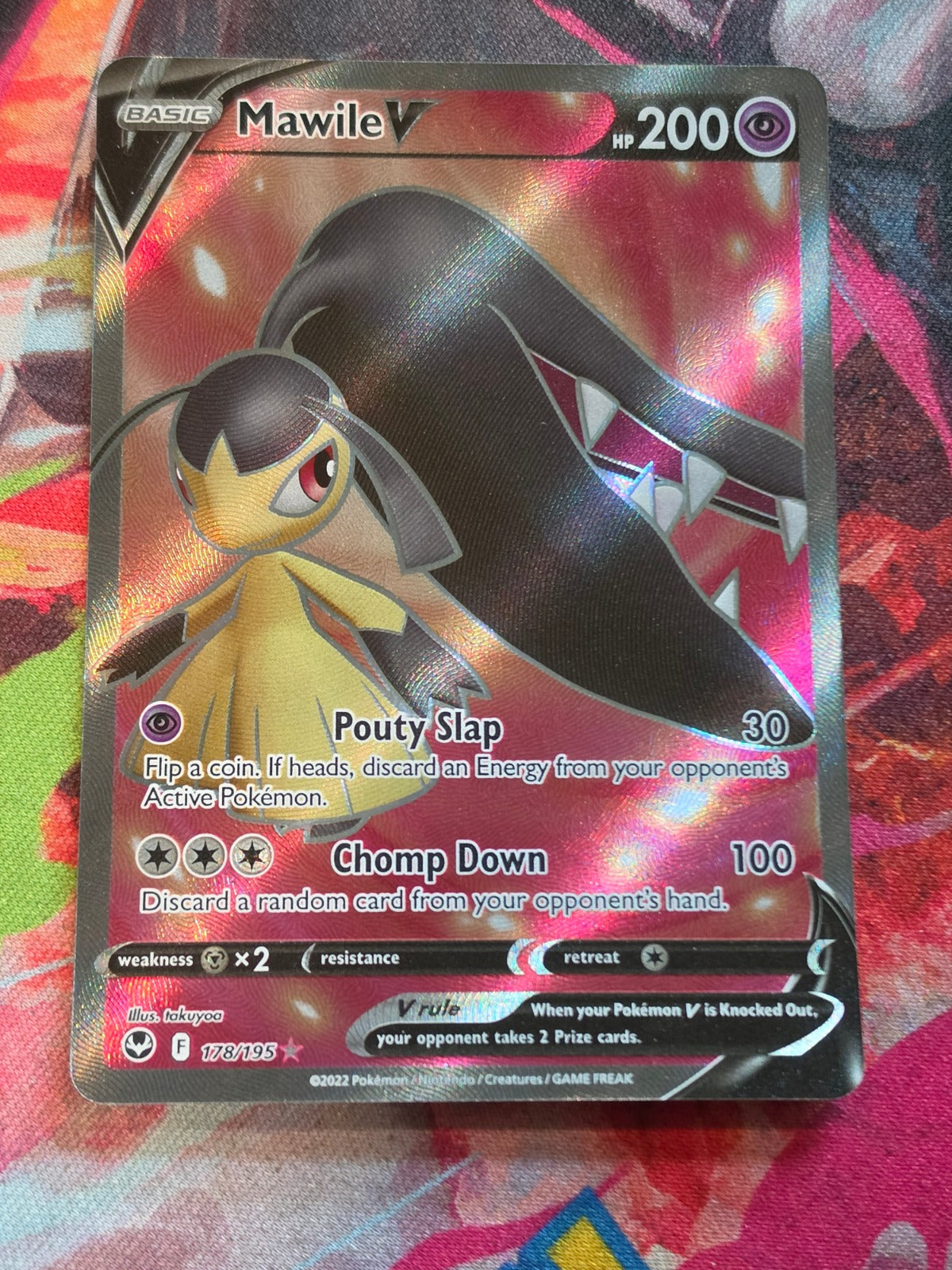 Mawile V (Full Art) Ultra Rare SWSH12: Silver Tempest 178/195 NM Pokemon