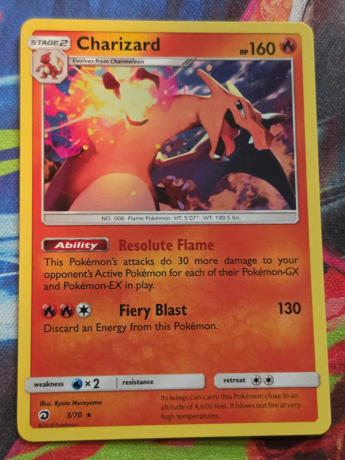 Charizard Holo Rare Dragon Majesty 3/70 LP Pokemon
