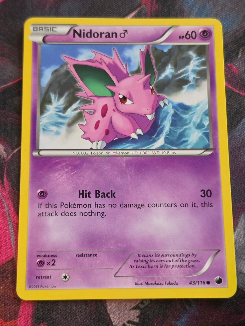 Nidoran M - 43/116 - Plasma Freeze - Common - LP - Pokemon