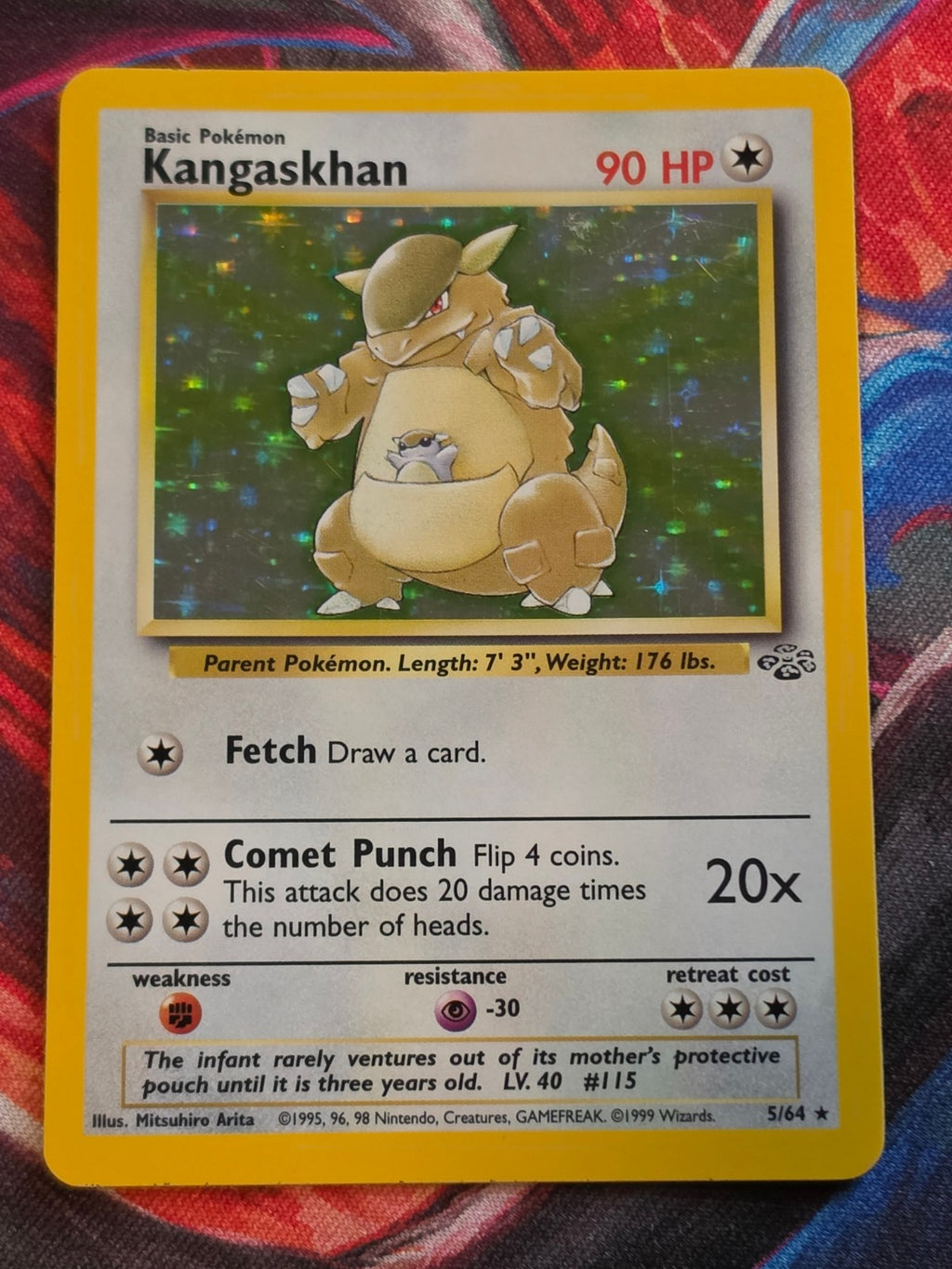 Kangaskhan Holo Rare Jungle 05/64 NM-/LP+ Pokemon