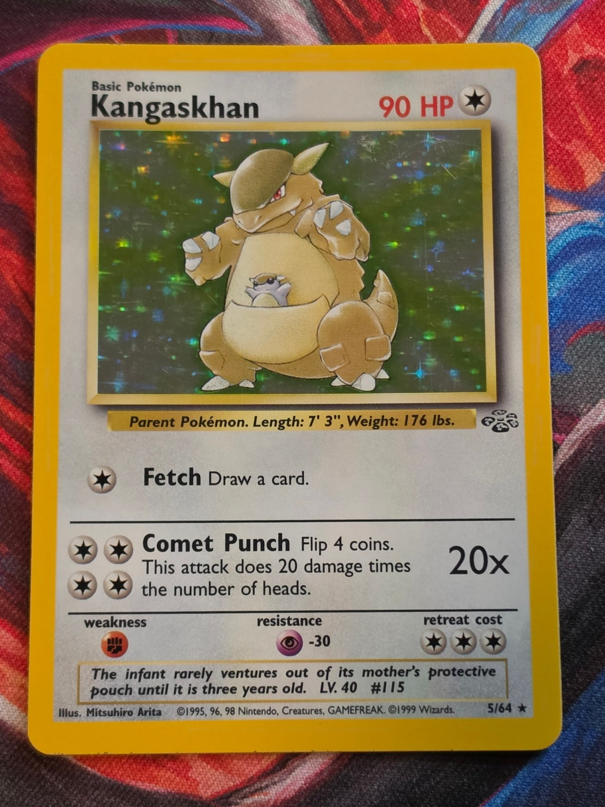 Kangaskhan Holo Rare Jungle 05/64 NM-/LP+ Pokemon