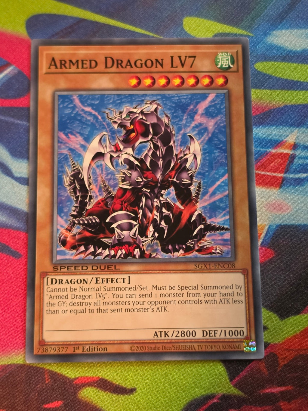 Armed Dragon LV7 Common Speed Duel GX: Duel Academy Box SGX1-ENC08 1st Edition LP Yu-Gi-Oh!