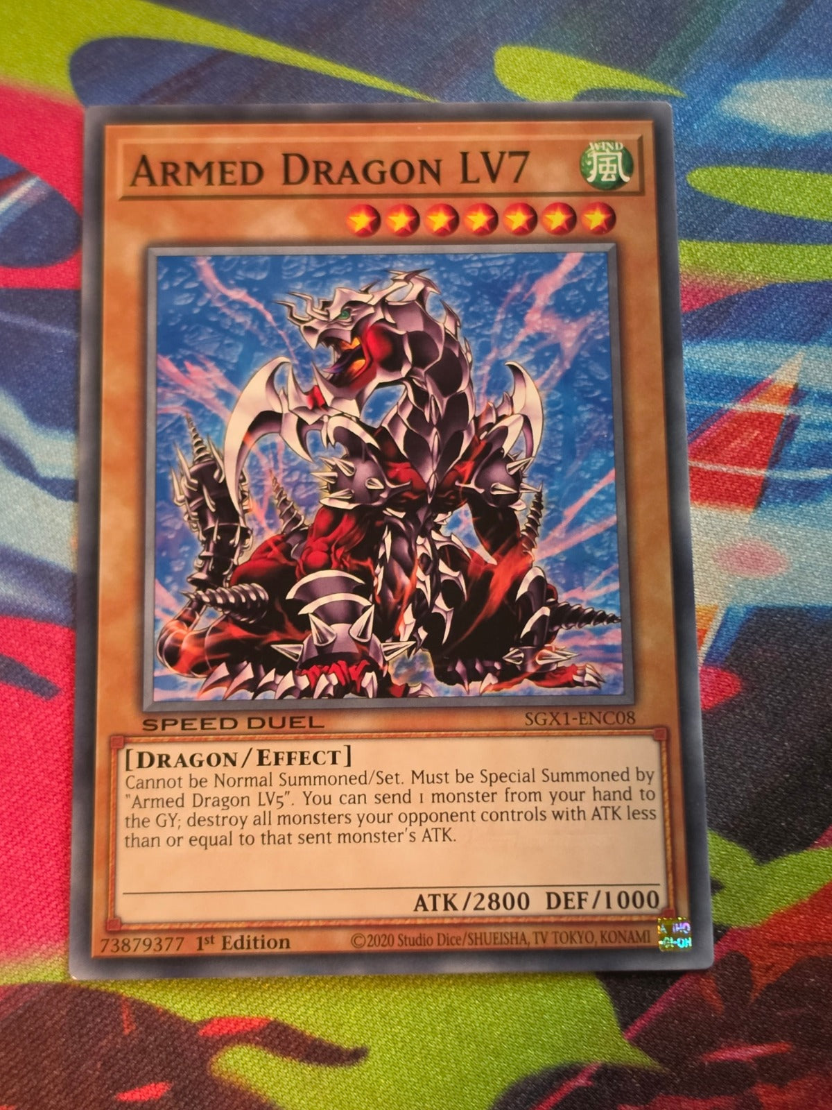 Armed Dragon LV7 Common Speed Duel GX: Duel Academy Box SGX1-ENC08 1st Edition LP Yu-Gi-Oh!