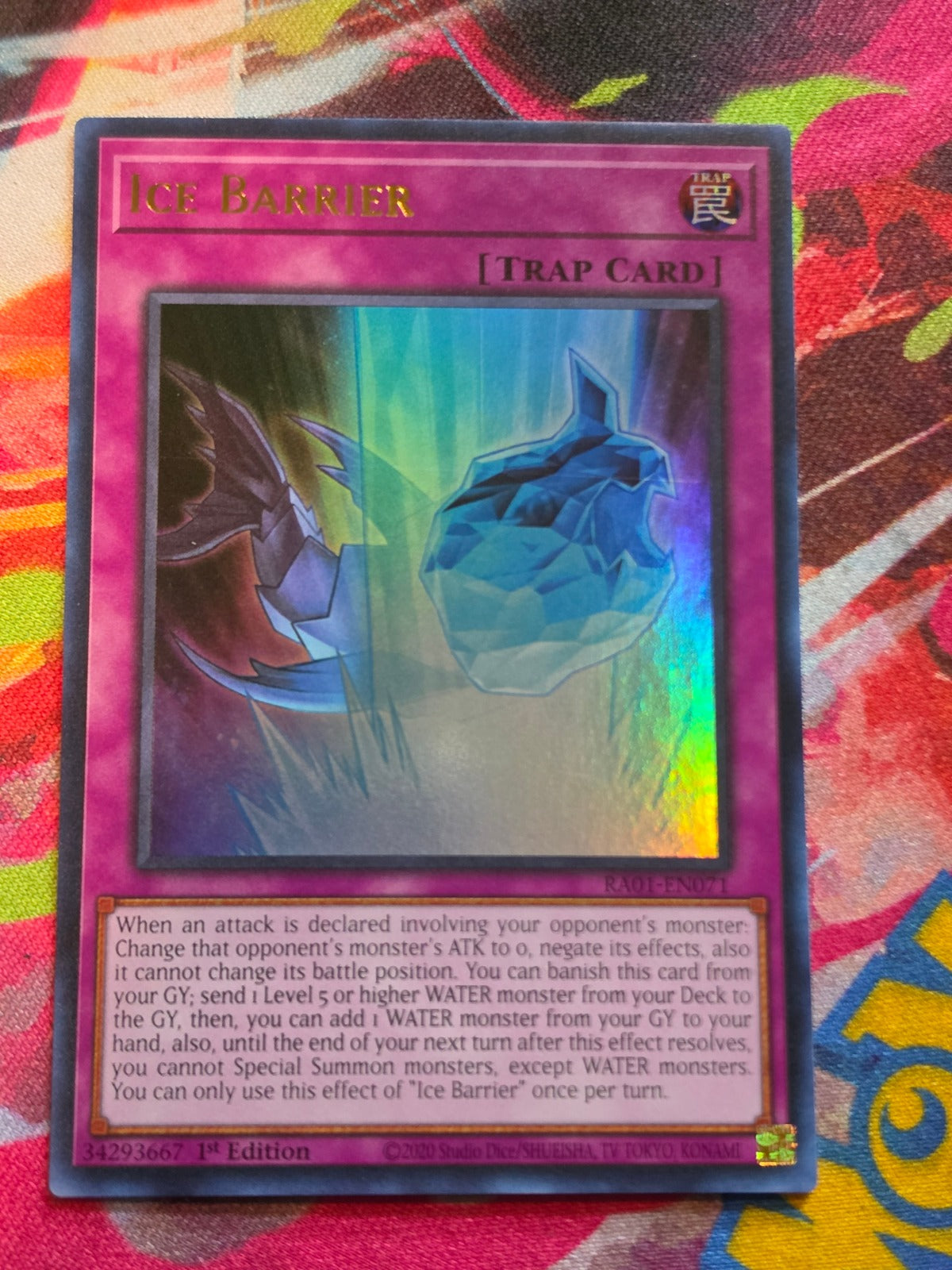 Ice Barrier (UR) Ultra Rare 25th Anniversary Rarity Collection RA01-EN071 NM