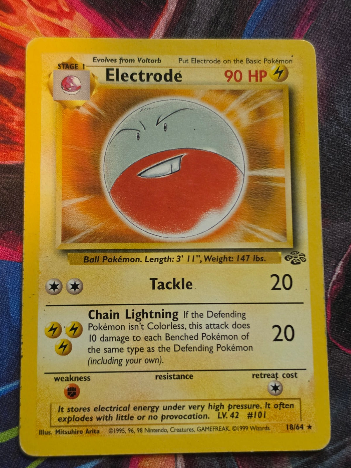 Electrode Rare Jungle 18/64 HP Pokemon