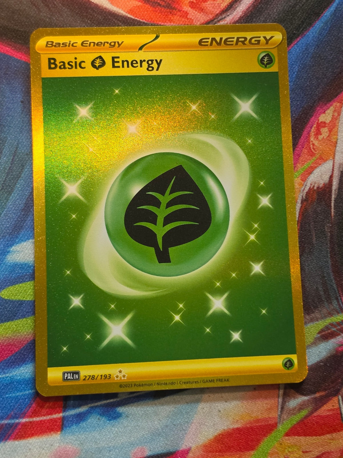 Basic Grass Energy Hyper Rare SV02: Paldea Evolved 278/193 NM Pokemon