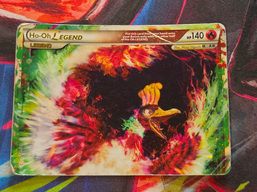 Ho-Oh Legend (Top) Ultra Rare HeartGold SoulSilver 111/123 DMG Pokemon