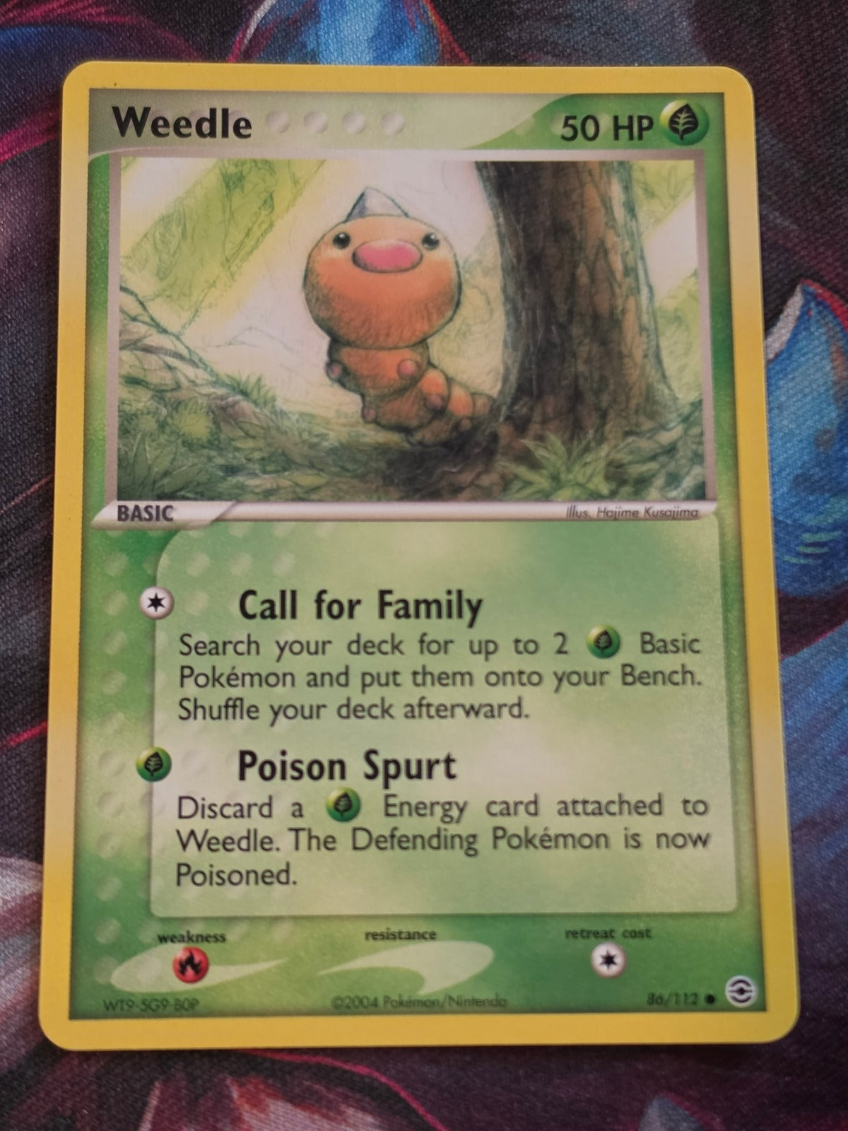 Weedle - 86/112 - EX FireRed & LeafGreen - Common - LP - Pokemon