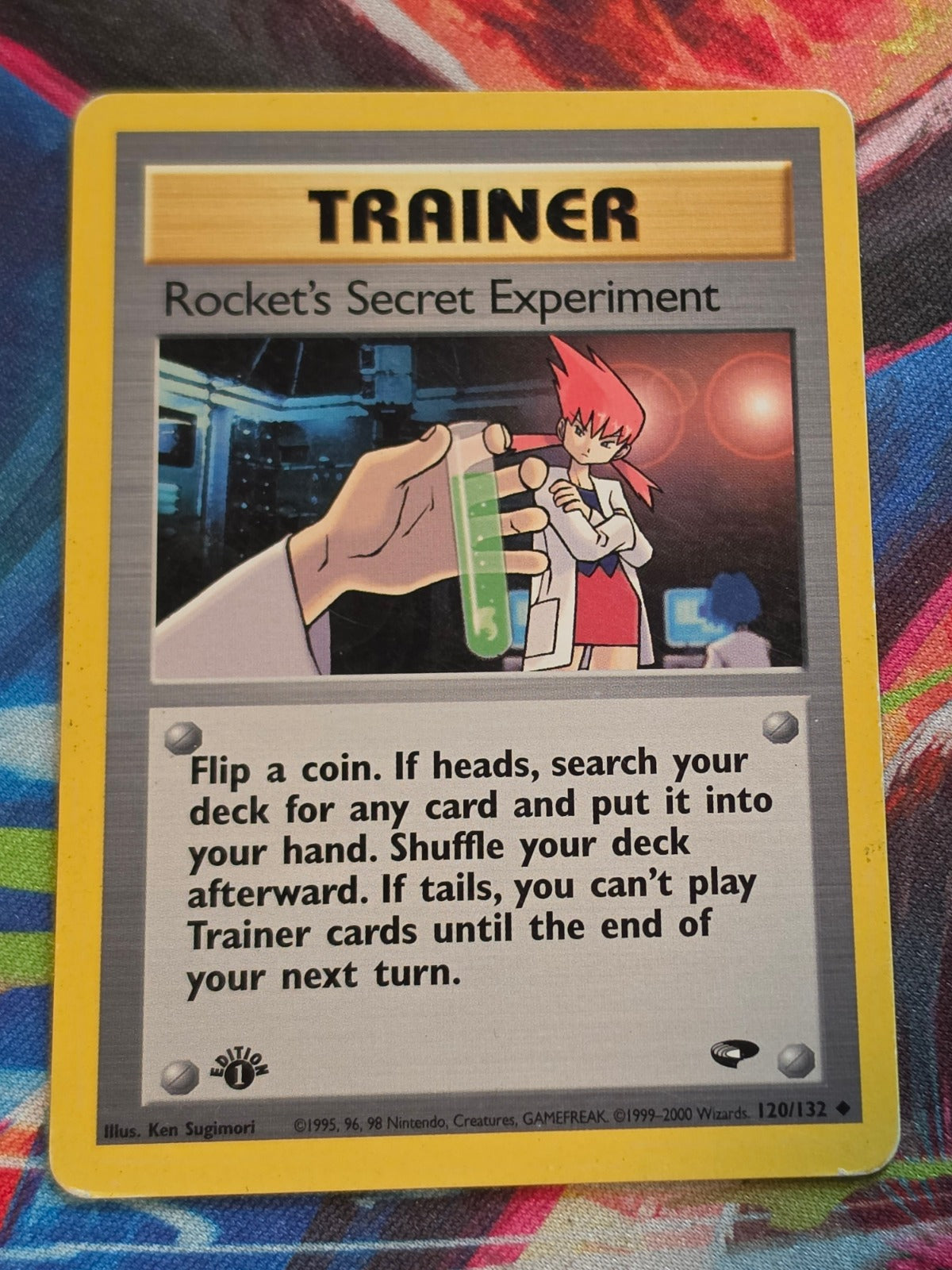 Rocket's Secret Experiment - 120/132 - Gym Challenge - Uncommon - 1st Edition - LP Pokemon