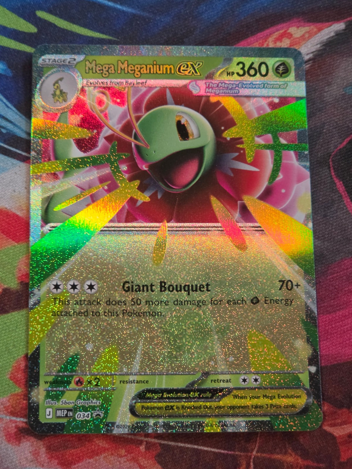 Mega Meganium ex - 034 - ME: Mega Evolution Promo - Promo - NM Pokemon